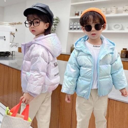 Childrens Down Jacket Lightweight Coat Boys and Girls Thicken and Keep Warm In Autumn and Winter Overcoat