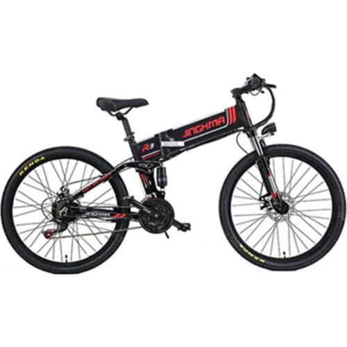 Electric Bikes Adults Two Wheel Electric Bicycles 26'' Spoke Wheel Mountain Foldable Electric E Scooter Bicycle With LG Battery