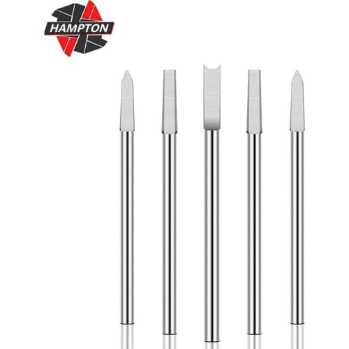 HAMPTON Wood Engraving Drill 10pcs 2.35/3.0mm Shank Milling Cutter Wood Carving Bit Carbide Tipped Woodworking Drilling Tool