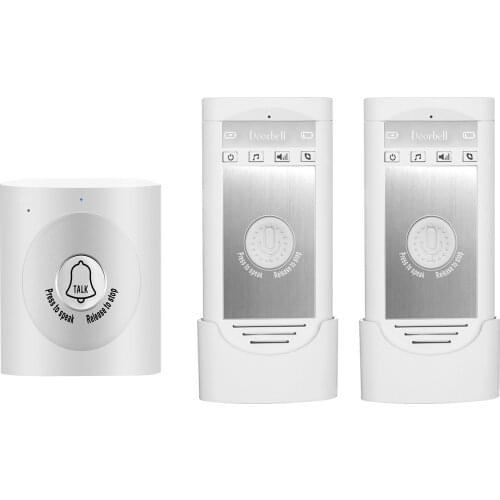 H7a1 to 2 One Transmitter And Two Receivers Home Wireless Doorbell Voice Intercom Two-way Intercom For Home And Office
