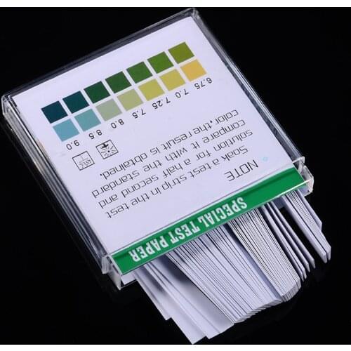 100pcs Laboratory Household PH Test Strip Indicator PH4.5-9.0 Test Paper For Water Saliva and Urine Testing Measuring Mayitr