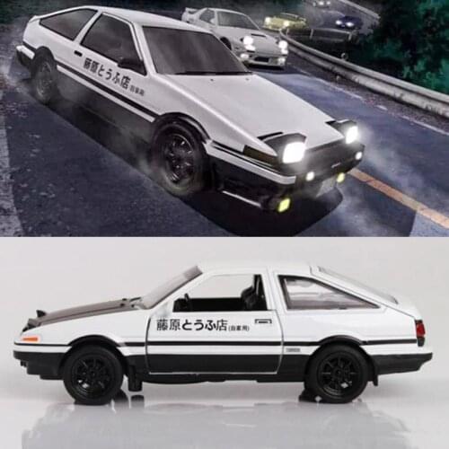 15CM 1:32 Scale Metal Alloy Classic Initial D Japan AE86 Classic Auto Car Model Pull back Model Diecast Vehicles Toys F Children