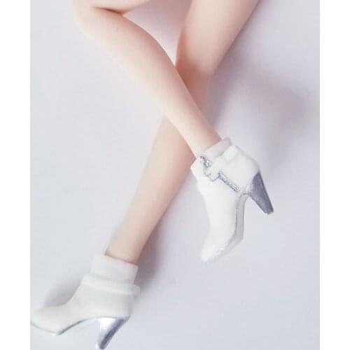 1/12 Scale Female Solider Figure Accessory Solid High Heel Boots Shoes Model for 6 '' Female Action Figure Doll