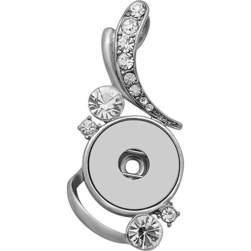 Fashion elegant Crystal pendant snap necklace 60cm chain fit 18mm snap buttons snap jewelry wholesale XL0207