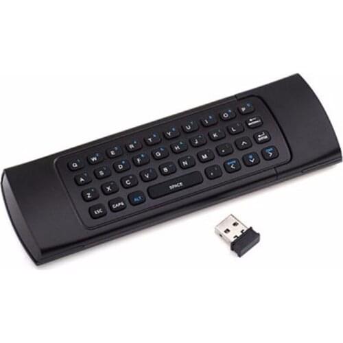 MX3 2.4G Wireless 6-Axis Gyroscope Keyboard Remote Control Air Mouse IR Learning USB2.0 for Smart TV, IPTV, Networked Set-top