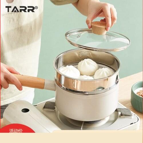 Kitchen pots and pans set wok pan With steamer cookware set Pots for cooking Baby milk pot Non stick cooking pot set frying pan