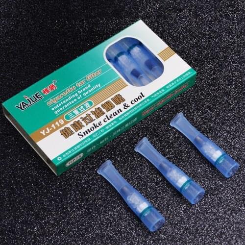 Disposable Tobacco Cigarette Filter Smoking Reduce Tar Filter Cleaning Frame Smoking Set 10 Sticks