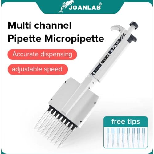 JOANLAB Official Store Multichannel Pipette Lab Equipment Manual Digital Adjustable Micropipette 8 Channels Pipette 12 Channels