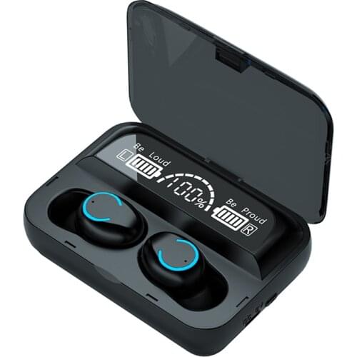 Oringinal F9-06 Bluetooth 5.1 Earphones TWS Fingerprint Touch Headset HiFI Stereo In-ear Earbuds Wireless Headphones for Sports