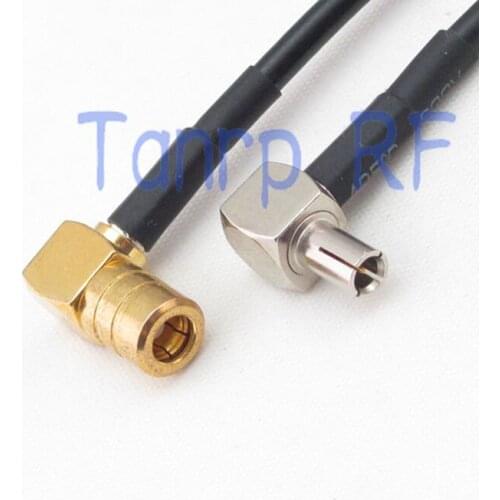 6in TS9 male plug to SMB female both right angle RF connector adapter 15CM Pigtail coaxial jumper RG174 extension cord cable