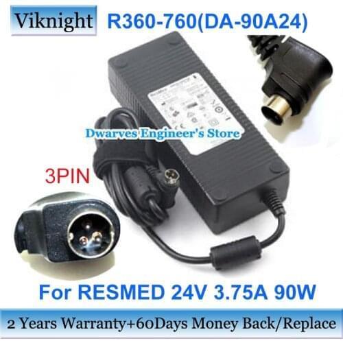 RESMED Genuine resmed 24V 3.75A Laptop AC Adapter Power Adapter Laptop Battery Charger for RESMED 369102, DA-90A24, R360-760