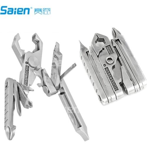 Polished SS 19-in-1 Micro Pocket Multitool for Camping, Outdoors, Hardware