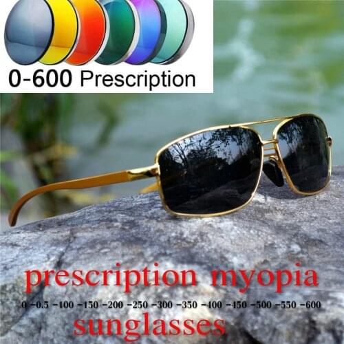 2019 Alloy men women polarized sun glasses polarized sunglasses Custom Made Myopia Minus Prescription Lens -1 to -6 NX