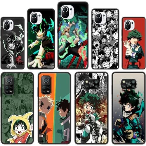 My Hero Academia Fundas Shockproof Phone Case For Xiaomi Poco X3 NFC M3 Pro 9T 11 Note 10 10T Lite 5G Soft Cover Shell Coque TPU