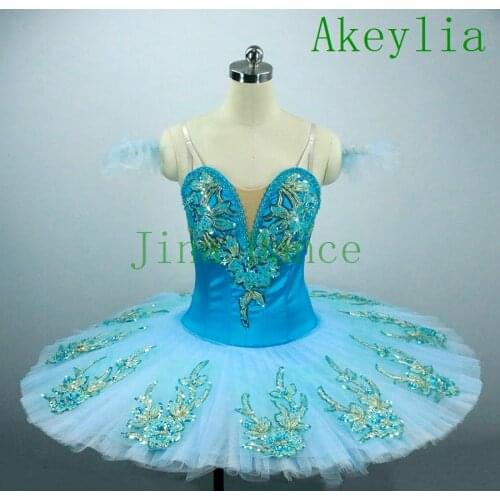 Pale blue ballet tutu pancake platter tutu Adult classical ballet costume performance competition professional ballerina dress