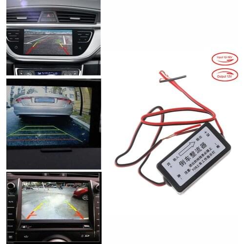12V DC Power Relay Capacitor Filter Rectifier Backup Camera Connector for Car Rear View Automobiles Electronics Accessories
