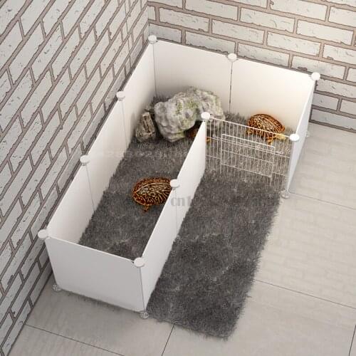 Detachable Dog Fence Pet Indoor Playpen Plastic Can Be DIY Freely Combined Dog Fence Gate Dogs Rabbit Guinea Pig Cage