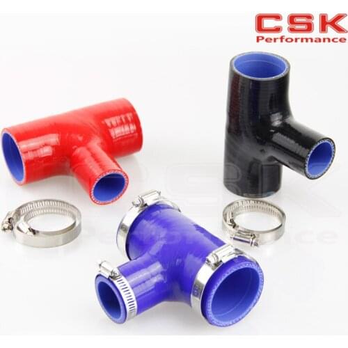 2" - 2" T Piece Silicone Hose (51mm to 51mm) + 'T' Shape Tube Pipe for 35mm ID BOV 3+Clamps
