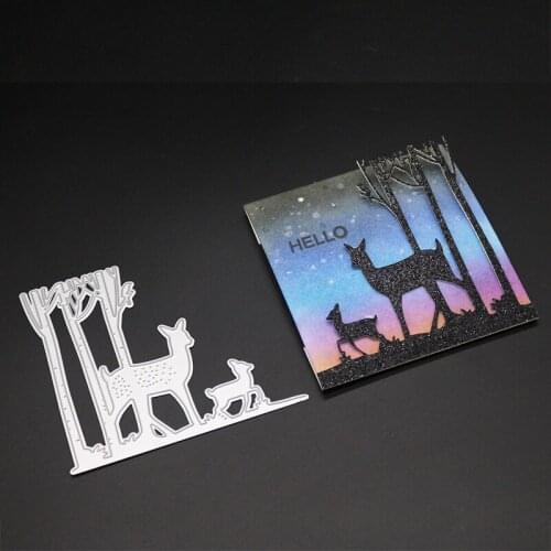 Cute deer Metal cutting mold scrapbook album embossing DIY paper card making decorative mold process