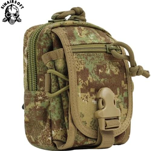 SINAIRSOFT Tactical Molle Pouch Belt Waist Pack Bag Small Pocket Military Running Pouch Camping Bags Mobile Phone Wallet Travel Tool