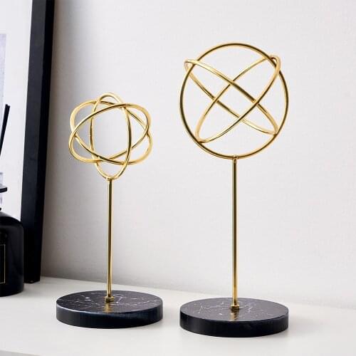 Nordic minimalist decor Ornaments home office golden decoration Iron Leaf Desktop Sculpture Wedding Tabletop bookshelf Sculpture