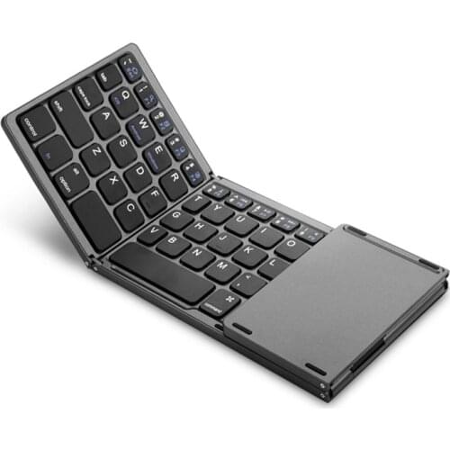 Folding Mini Wireless Keyboard Bluetooth Foldable Keypad with Touchpad for Windows,Android,ios Tablet ipad Phone keyboard