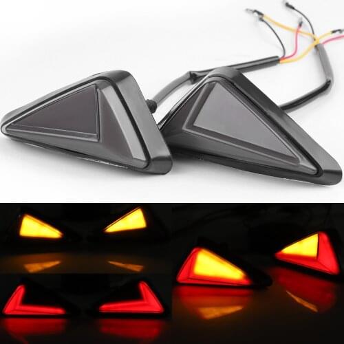 Led turn signal light motorcycle Triangle Flush Mount intermitentes moto Turn Signal lamp Indicator Blinker Flashing Lights 12V