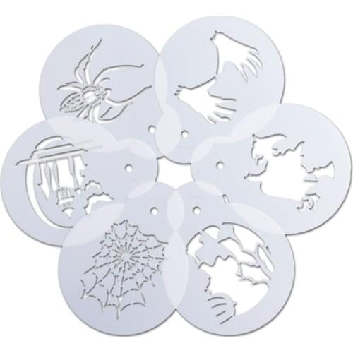 Stencil Ghost Hand Witch Painting Template Wall Scrapbook Coloring Diary Photo Album Embossing Office School Supplies Reusable