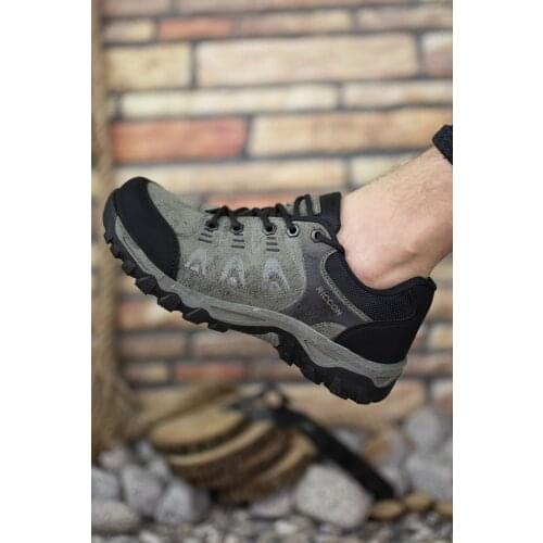 Riccon Khaki Men 'S Trekking Shoes 00127053