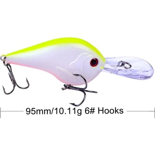 1pcs Fishing Lure 10 colors Artificial Bait 9.5cm/10g Hard Fishing Bait Freshwater squid bionic bait Fishing Tackle