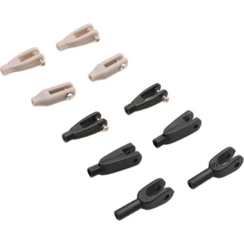 10pc M2 M2.5 M2.2 M3 Nylon Horn Clevis Collet Push Tie Rod Chuck Connector Pushrod Clamps Servo Linkage+Screws for RC Boat Drone