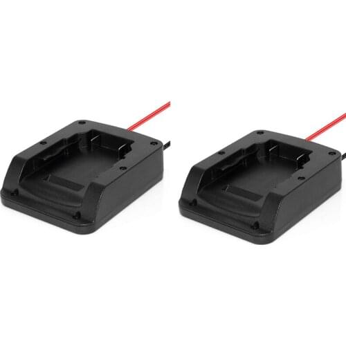 Power Wheels Battery Adapter for 20V Dewalt Battery Adapter Dock Power Tool Connector Mount with 12 Gauge Wires 2Pcs