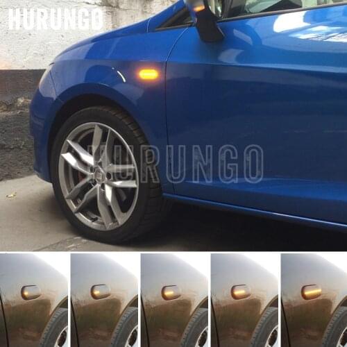 2pcs/lot Led Dynamic Side Marker Turn Signal Light For Volkswagen For VW Golf 3 4 MK3 Jetta MK4 Bora Passat 3B Polo 6N 9N Sharan