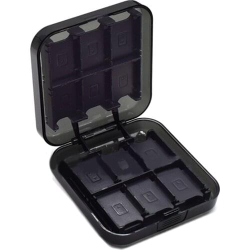 24 Game Cartridges Holder Storage Box Portable Switch Card Storage Case 24 in 1 Game Cartridges Holder Storage Box Clear