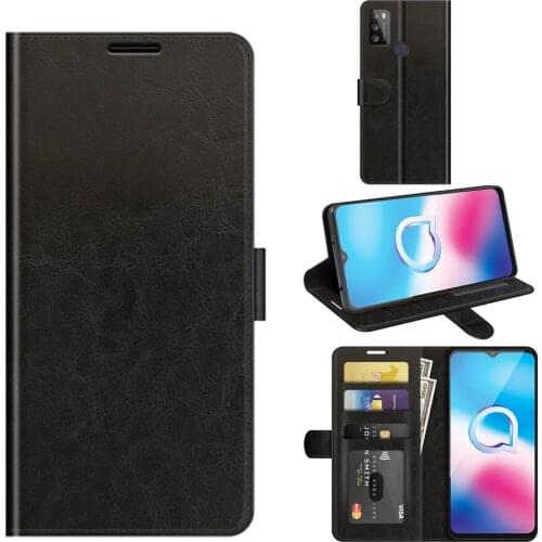 Flip Leather Cover For Alcatel 3L 1S 1L 1SE 2021 3X 2020 Phone Case Magnetic Attraction Mobile Protective Bag With Wallet Card