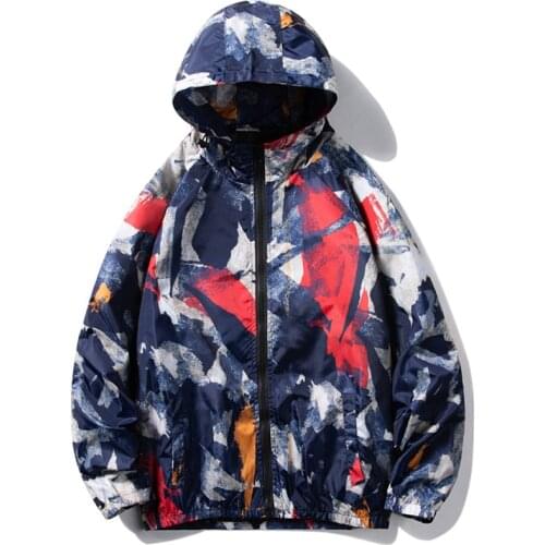 Fashion Spring Autumn Men Hip Hop Jacket Hooded Multicolor Streetwear Men Coat Brand Casual Outwear Zipper Jacket Men Outwear