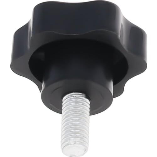 MroMax 1/2/3/4/10pcs Hexagon Screw Knob M10*16/M10*20/M10*25/M10*40/M10*45/M10*50mm Plastic + Metal Outer Diameter 50mm Hardware