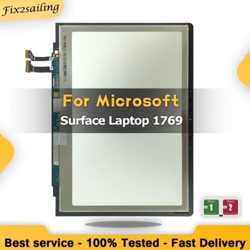 100% New Tested 13.5" LCD Screen For Microsoft Surface Laptop 1769 Display Touch Screen Digitizer Assembly Replacement Tablet