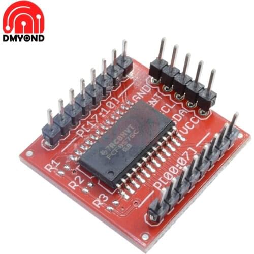 Wholesale new PCF8575 PCF8575C IIC I2C I/O Extension Shield Module Board 16-bit 400kHZ SMBus I/O Ports For Arduino Diy Kit