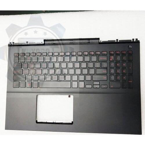 For Dell Inspiron 7566 7567 Gamer Palmrest Keyboard Englich US Backlight 00KN55