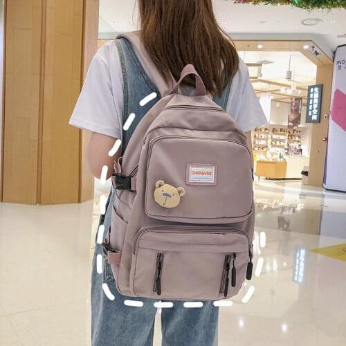 Simple Mori Junior High School Birthday Schoolbag Female Korean Harajuku Large Capacity Campus Backpack