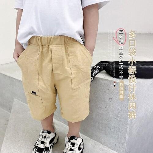 Shorts Spring Summer Thin Casual Pants Boys Kids Trousers Children Clothing Teenagers School Cotton Formal Sport High Quality
