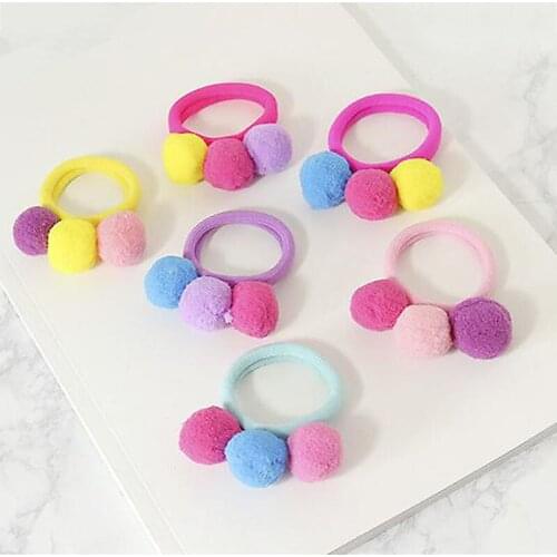 1PC Fashion Lovely Girls Children Delicate Colorful Elastic Hair Band Hair Rope Hair Accessories