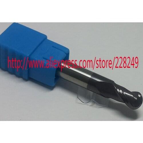 1pc R3*12*D6*50-HRC60 2 Flutes Tungsten solid carbide Coated Ball Nose End Mills CNC milling cutters