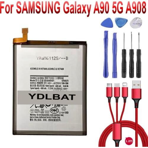 3.85v 4400mAh EB-BA908ABY battery For SAMSUNG Galaxy A90 5G A908 +USB cable+toolkit