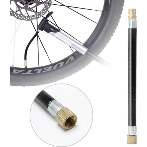 1pc MTB Bike Tire Gas Valve Adapter Inflater Air Pump Extension Pipe Tube Bicycle Accessories