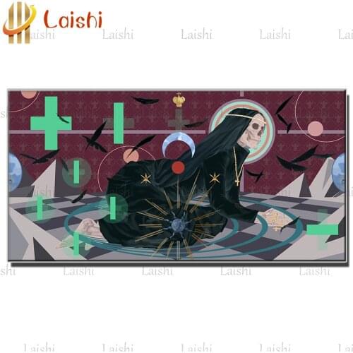 5D DIY Diamond Painting Skull and crow, cross Full Square Round Drill Embroidery Cross Stitch 5D icon gift Home Decor mosaic