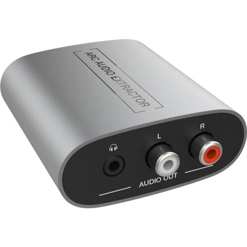 Kebidu HDMI-compatible ARC Audio Extractor 3.5mm Audio Receiver Analog Soundbar Speaker Amplifier L/R Coaxial Return Channel