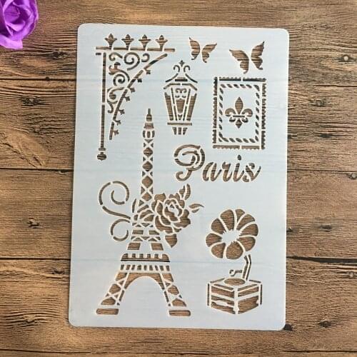 Tower music box A4 Stencil For Painting Scrapbook Coloring Embossing Album Decorative Template drawing mandala stencils