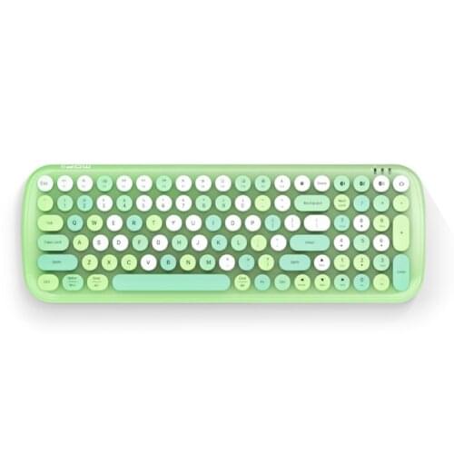 Bluetooth Keyboard with Colorful Retro Gorgeous Keycaps Wireless Bluetooth 5.1 Keyboard for MacBook PC Computer Notebook Laptop